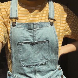 denim overall shorts